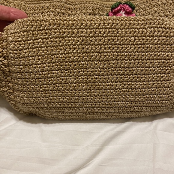 The Sak Crochet Tote with Pink Appliqué EC, perfect for Spring! - Picture 10 of 14